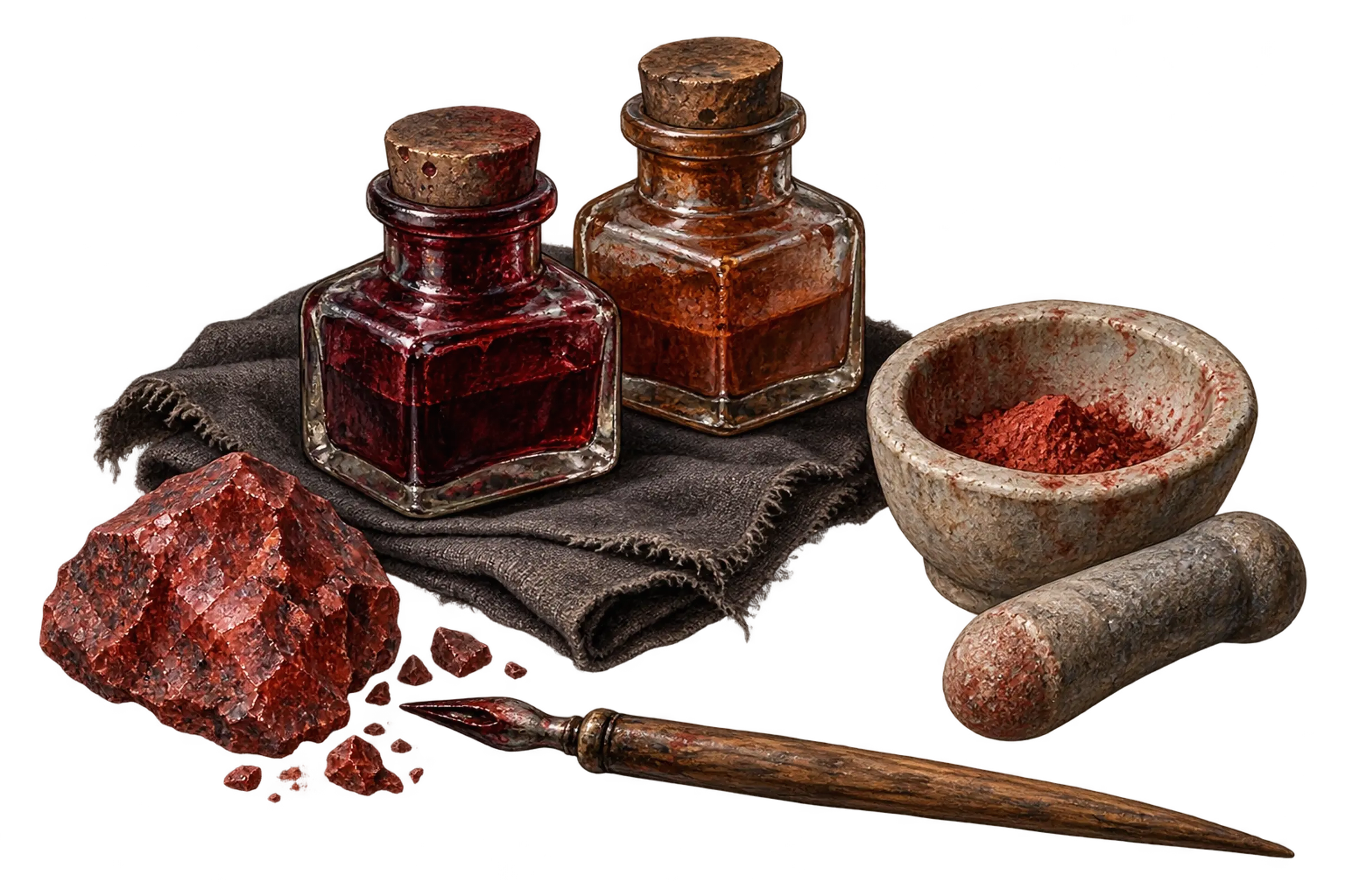 Чернила для ведовских схем и растёртый красный клемериум